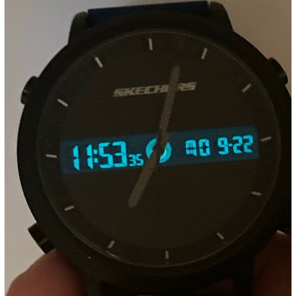 Sketchers Men's Digital Analog Combo Watch 48mm - New Battery Adjustable Band - Picture 1 of 8